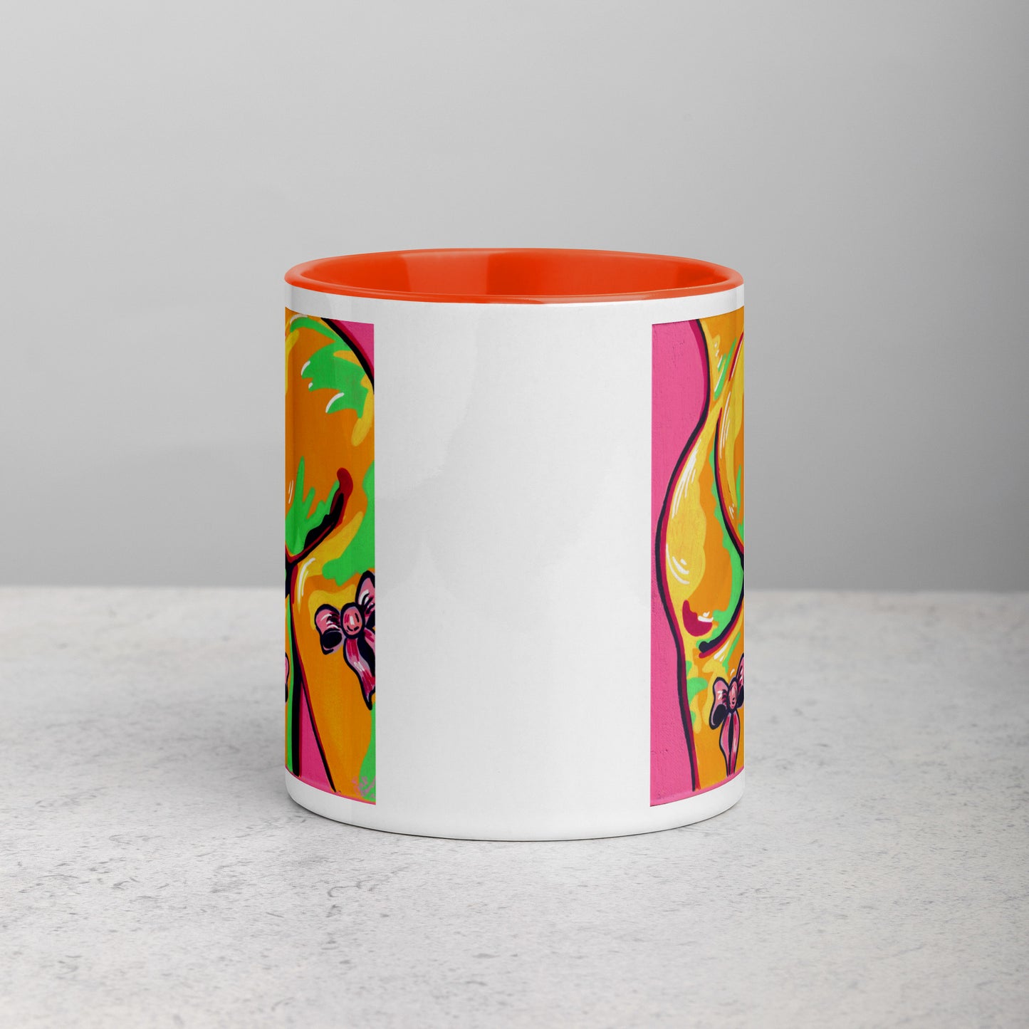 Booty and Bows- Mug with colour (11 or 15oz)
