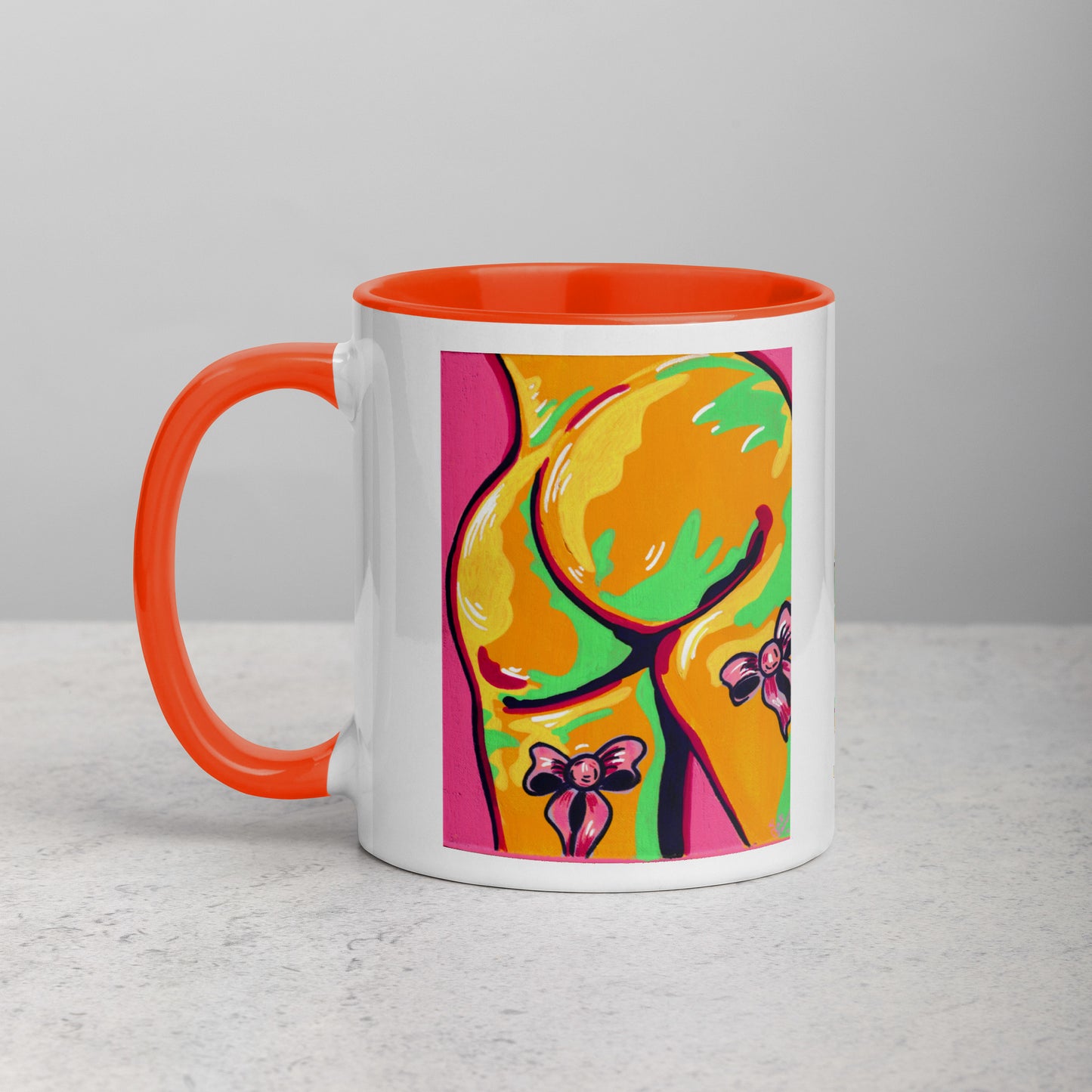 Booty and Bows- Mug with colour (11 or 15oz)