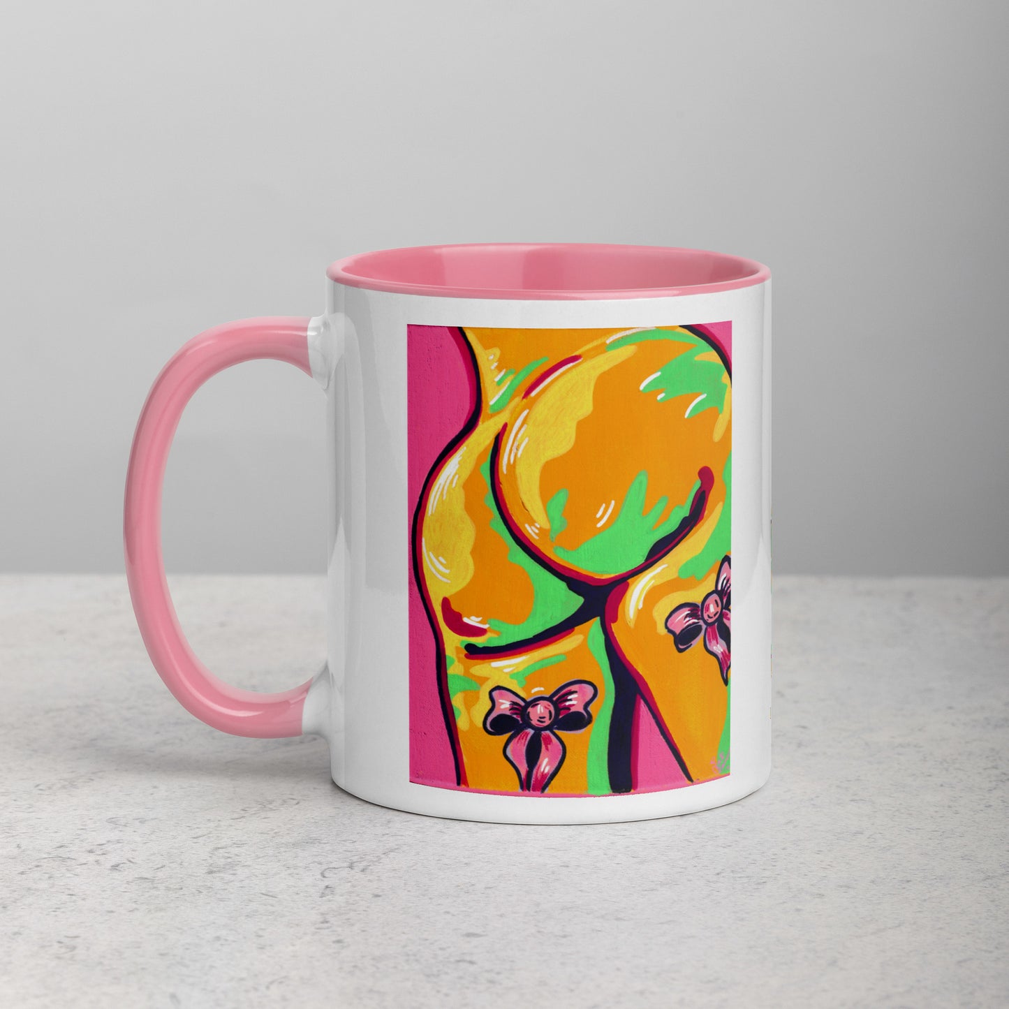Booty and Bows- Mug with colour (11 or 15oz)