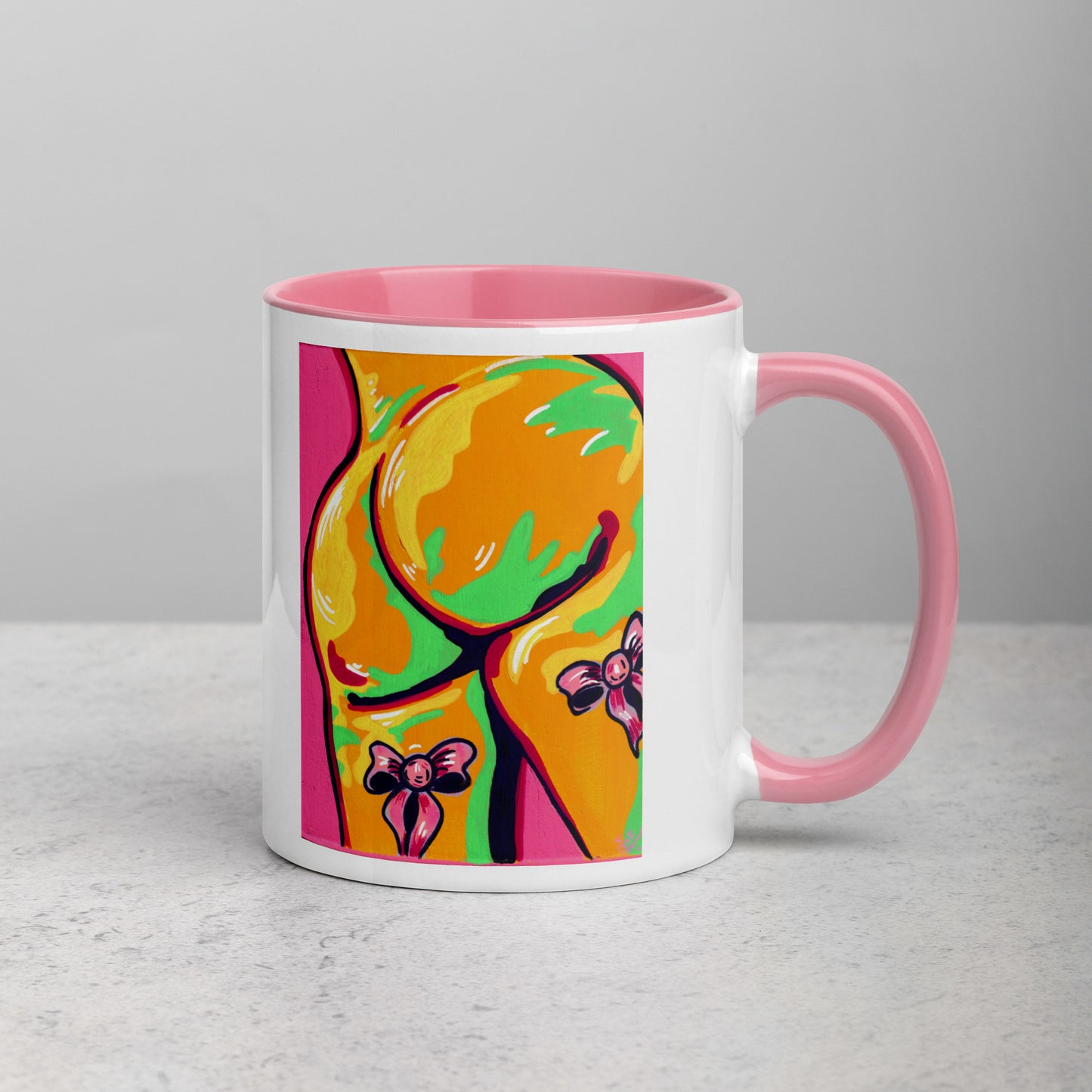 Booty and Bows- Mug with colour (11 or 15oz)
