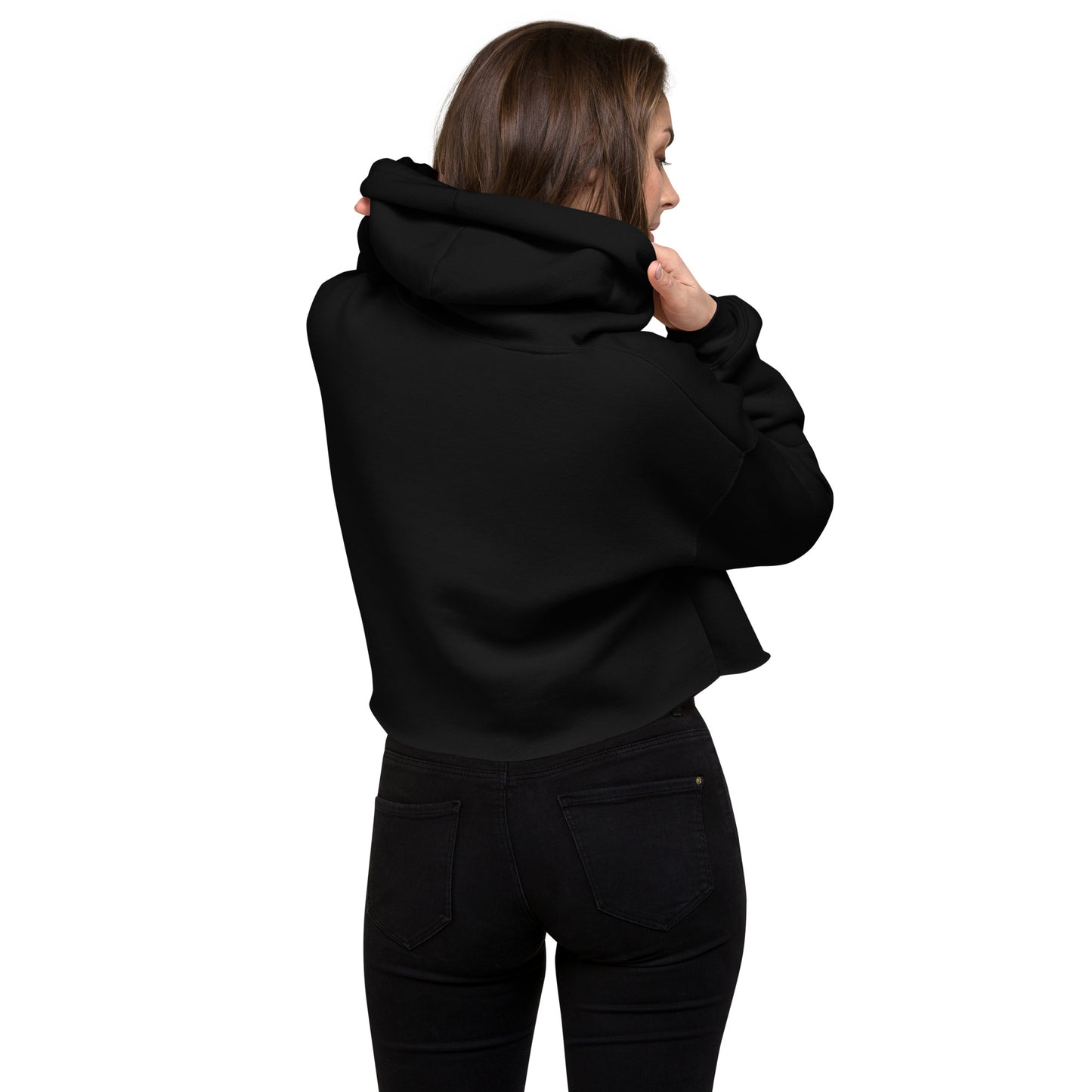 "Love Who You Are" Crop Hoodie (Embrace Body Love logo)