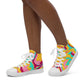 Embrace Body Love High Top Canvas Shoes- Yellow (Women's Sizing)