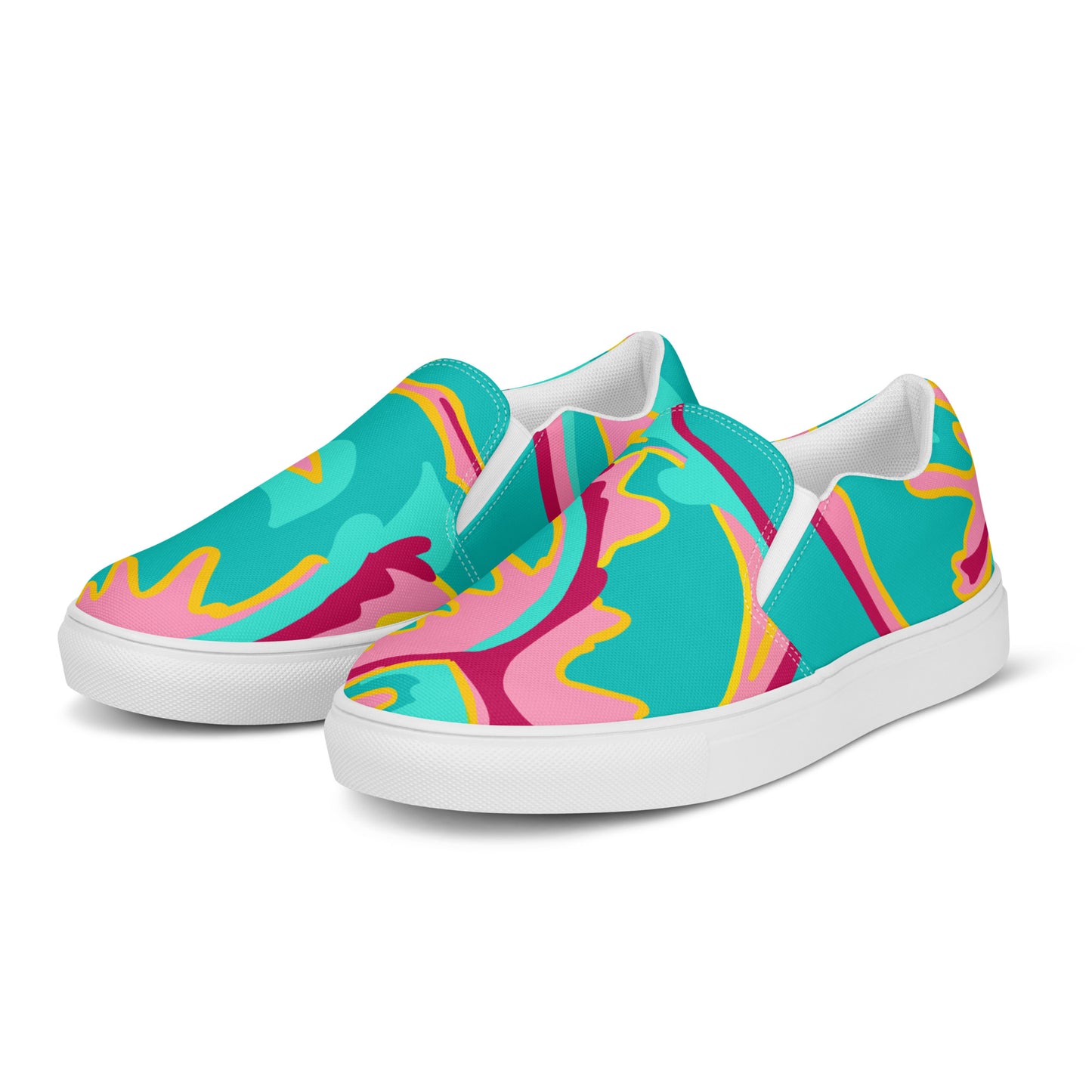 Embrace Body Love Slip-on Canvas Shoes- Teal (Women's Sizing)