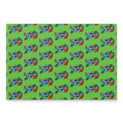 Anxious Shark- Holiday/Christmas Wrapping paper sheets