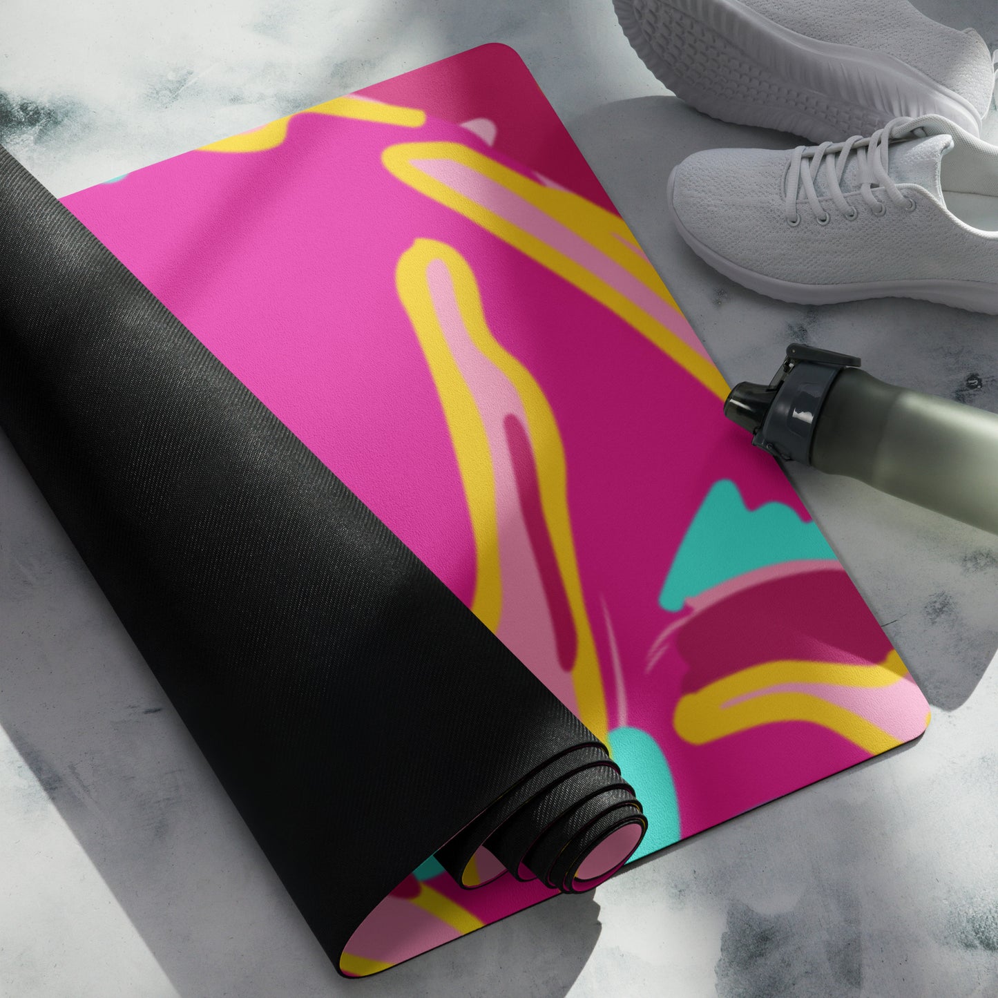 Embrace Body Love Yoga Mat- Hot Pink