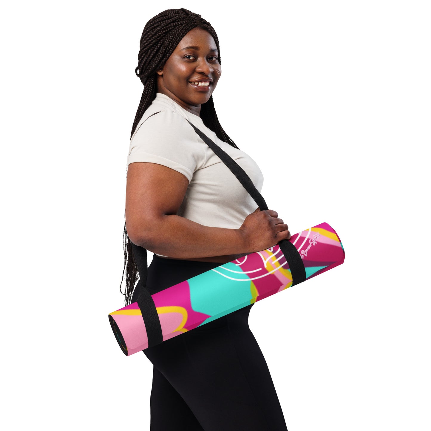 Embrace Body Love Yoga Mat- Hot Pink