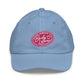 Embrace Body Love Logo, Youth baseball cap/hat- Pink/White Logo