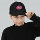 Embrace Body Love Logo, Youth baseball cap/hat- Pink/White Logo