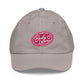 Embrace Body Love Logo, Youth baseball cap/hat- Pink/White Logo