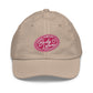 Embrace Body Love Logo, Youth baseball cap/hat- Pink/White Logo