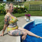 "Sour Puss" Lemon Vulva, High-waisted Bikini