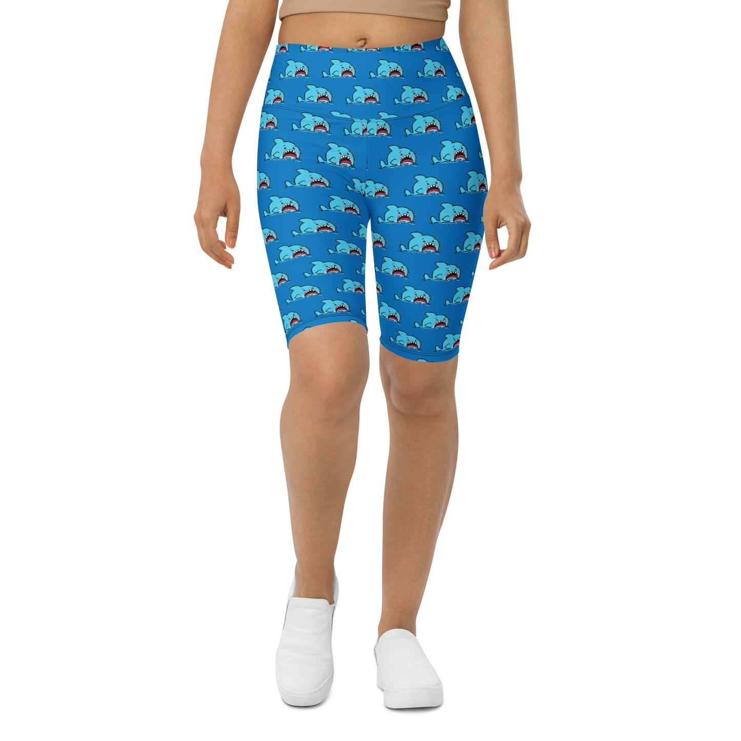 Anxious Shark- Biker Shorts