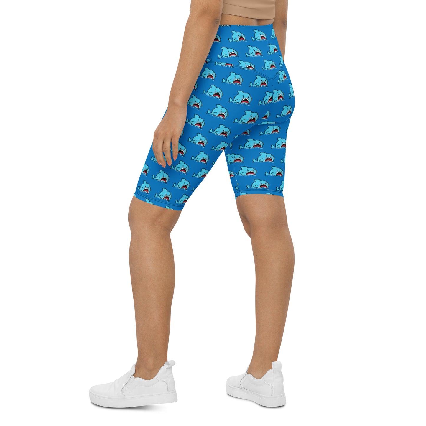 Anxious Shark- Biker Shorts