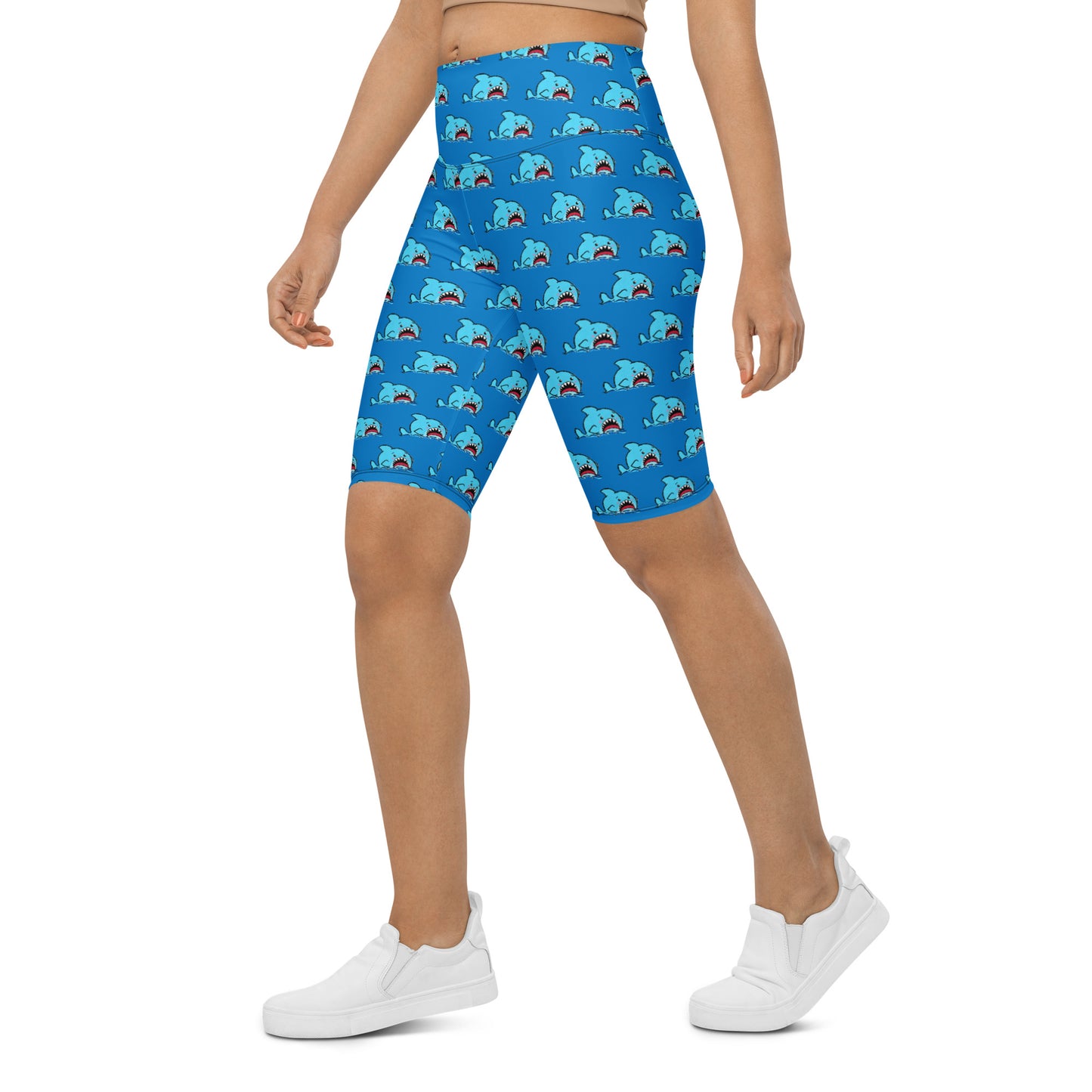 Anxious Shark- Biker Shorts
