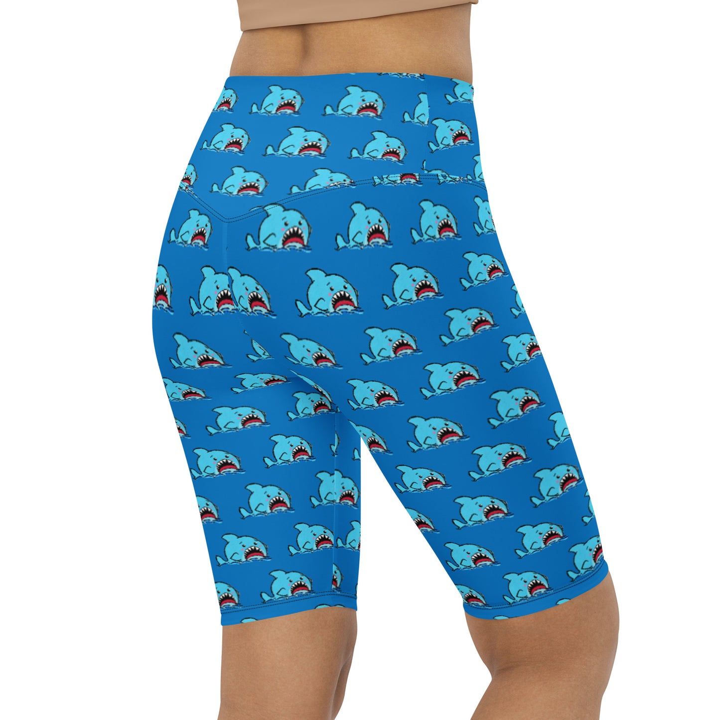 Anxious Shark- Biker Shorts