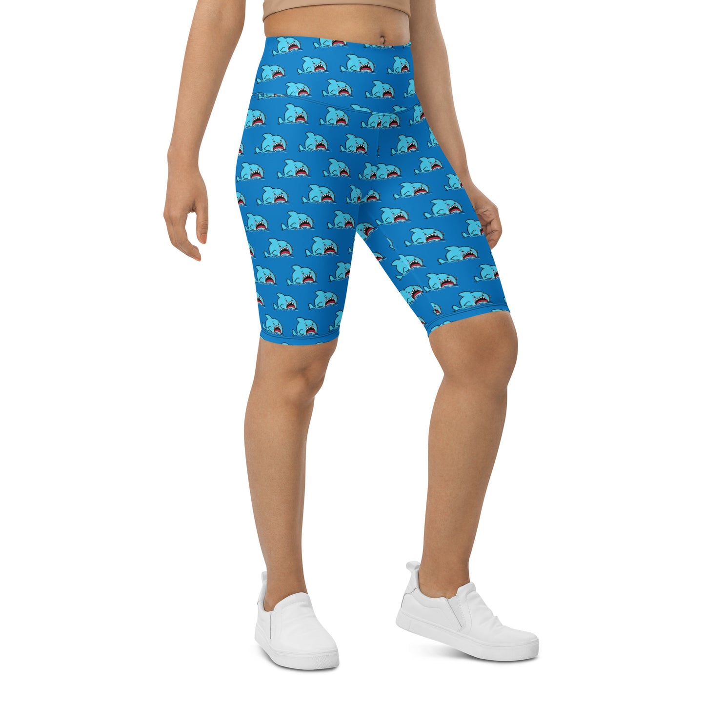 Anxious Shark- Biker Shorts