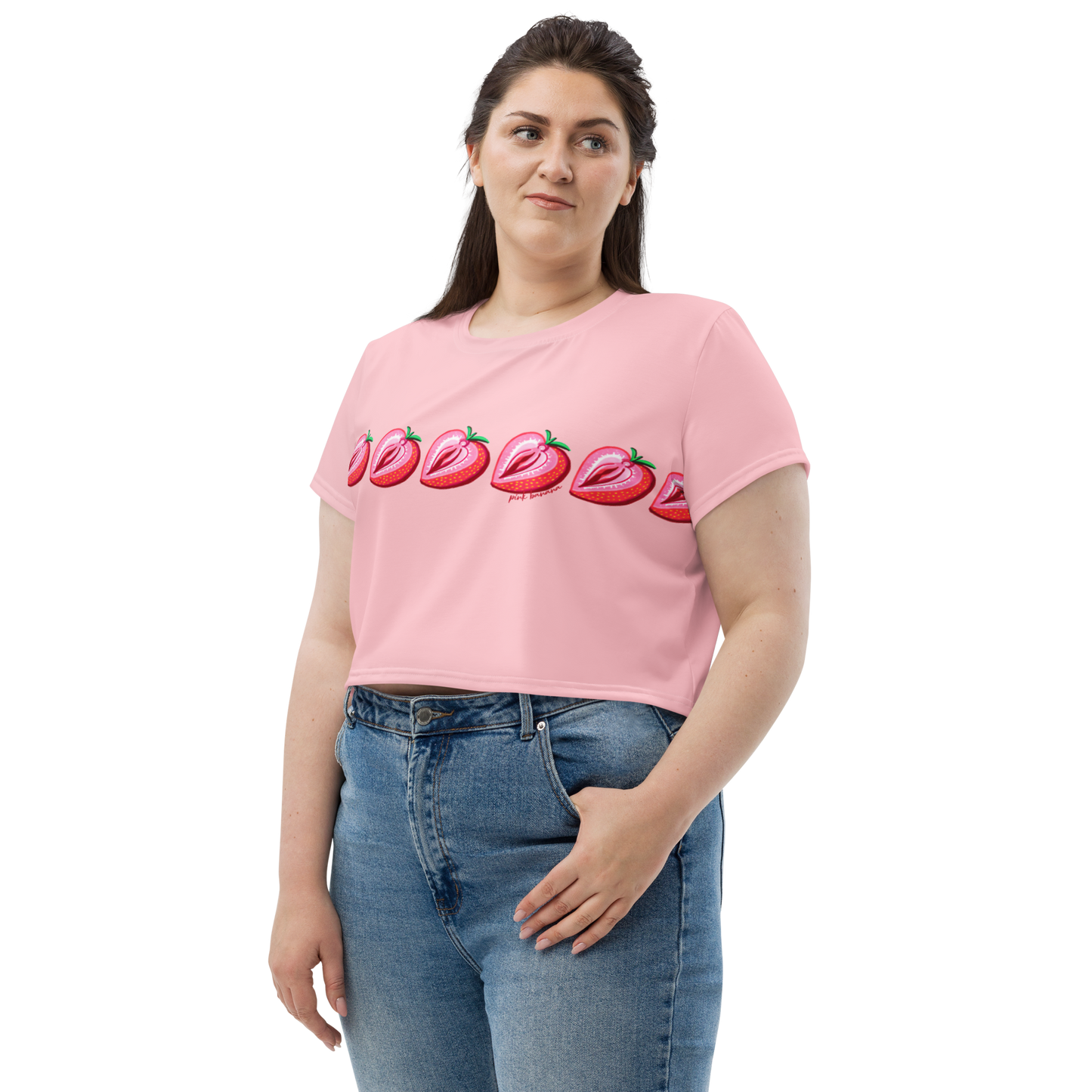 Strawberry Vulva Crop Tee