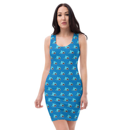 Anxious Shark- Fitted Dress