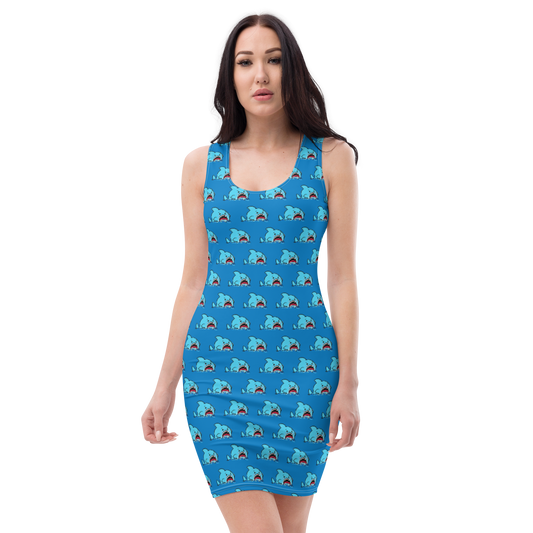 Anxious Shark- Fitted Dress