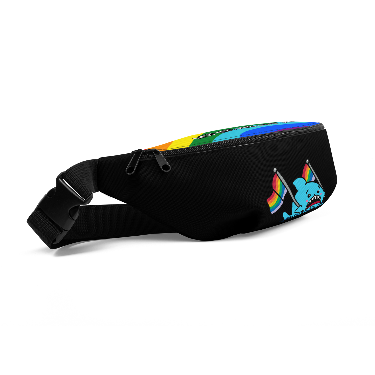 Anxious Shark Pride Fanny Pack