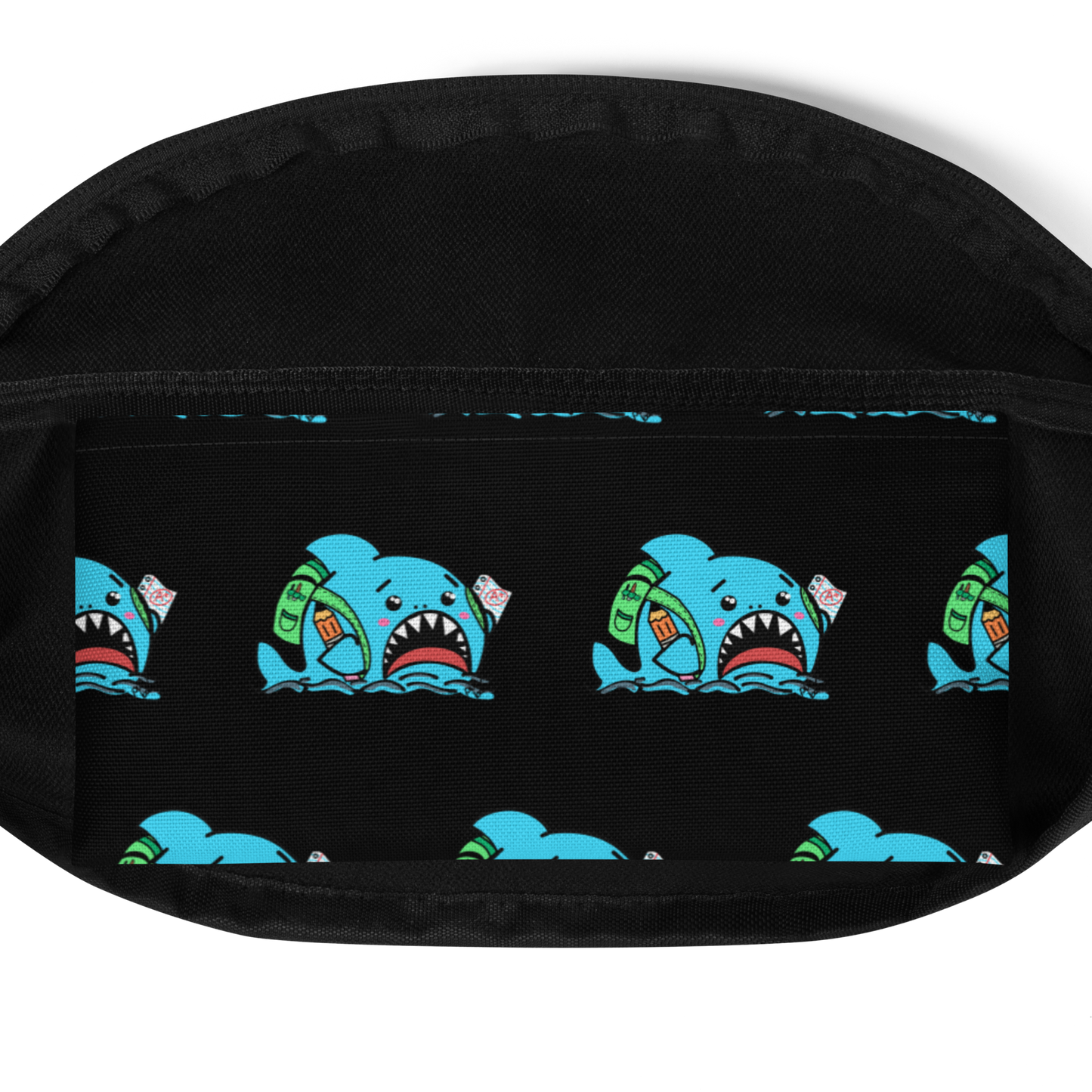 School Shark Fanny Pack (black)