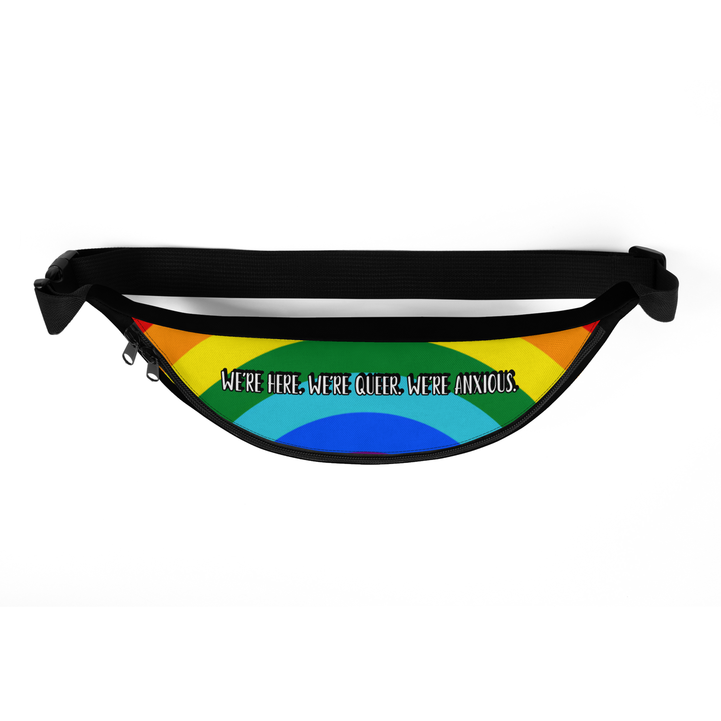 Anxious Shark Pride Fanny Pack
