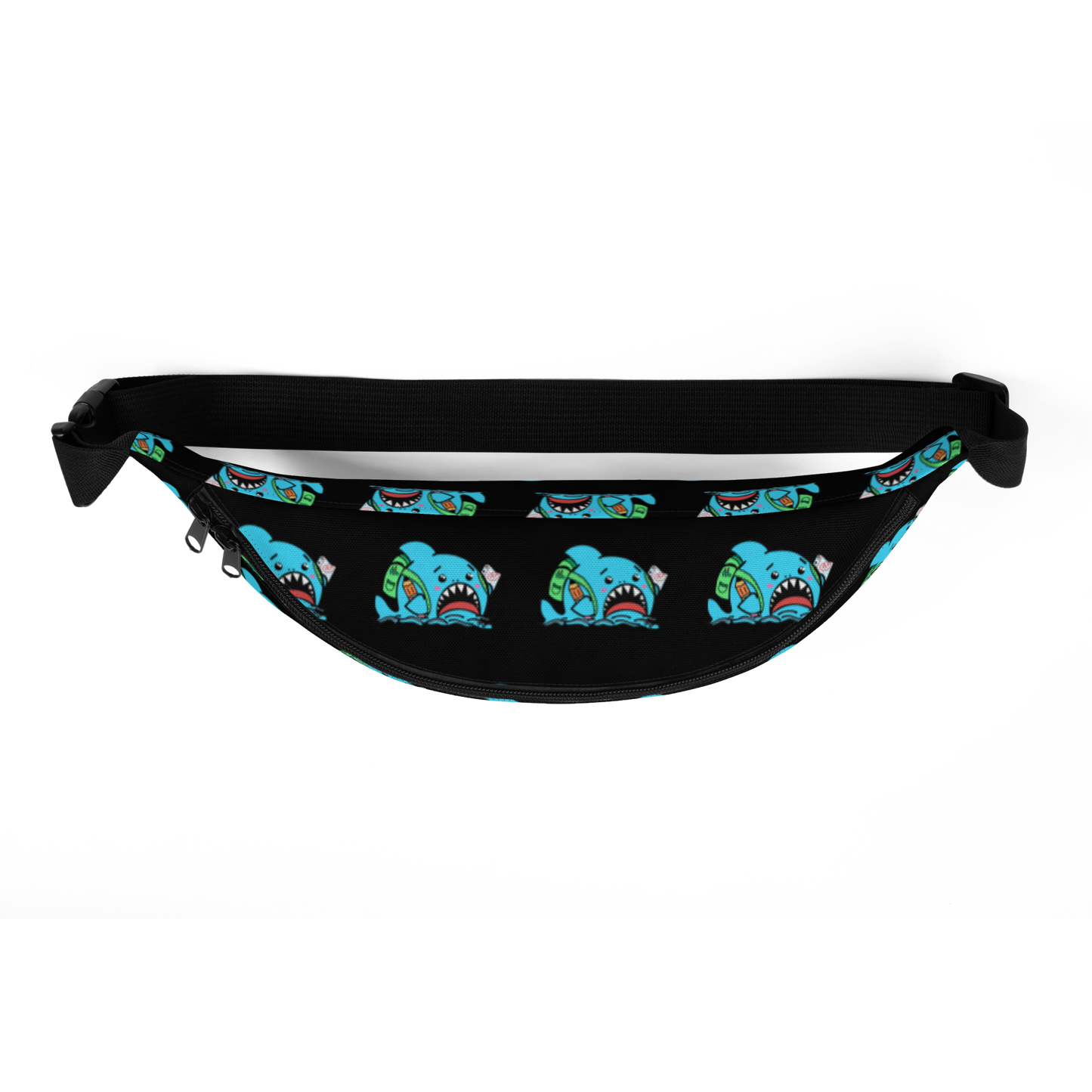 School Shark Fanny Pack (black)