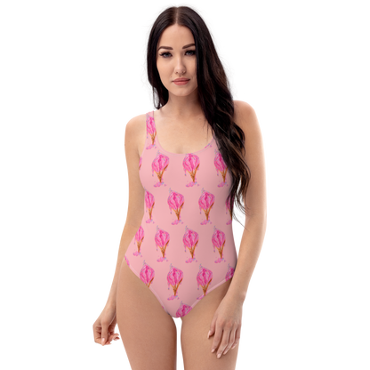 Ice Cream Vulva- One-Piece Swimsuit