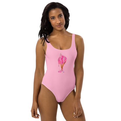 Ice Cream Vulva One-Piece Swimsuit