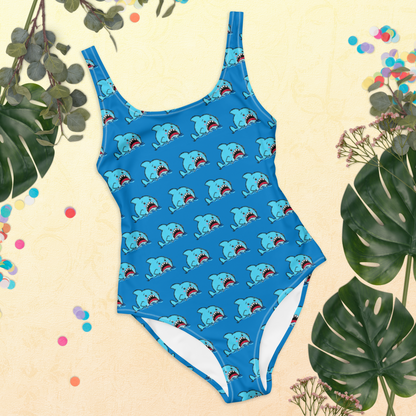 Anxious Shark- One-Piece Swimsuit