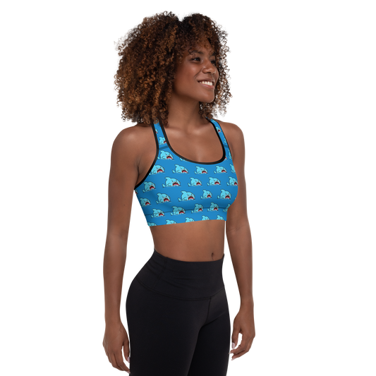 Anxious Shark Padded Sports Bra