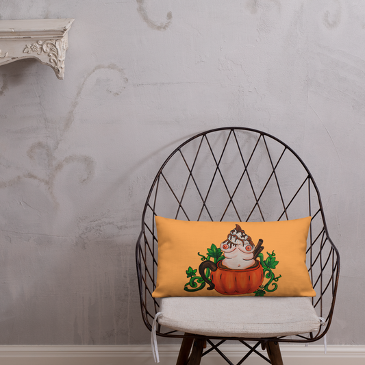 Pumpkin Spice and Everything Nice (orange)- Premium Pillow and Pillowcase
