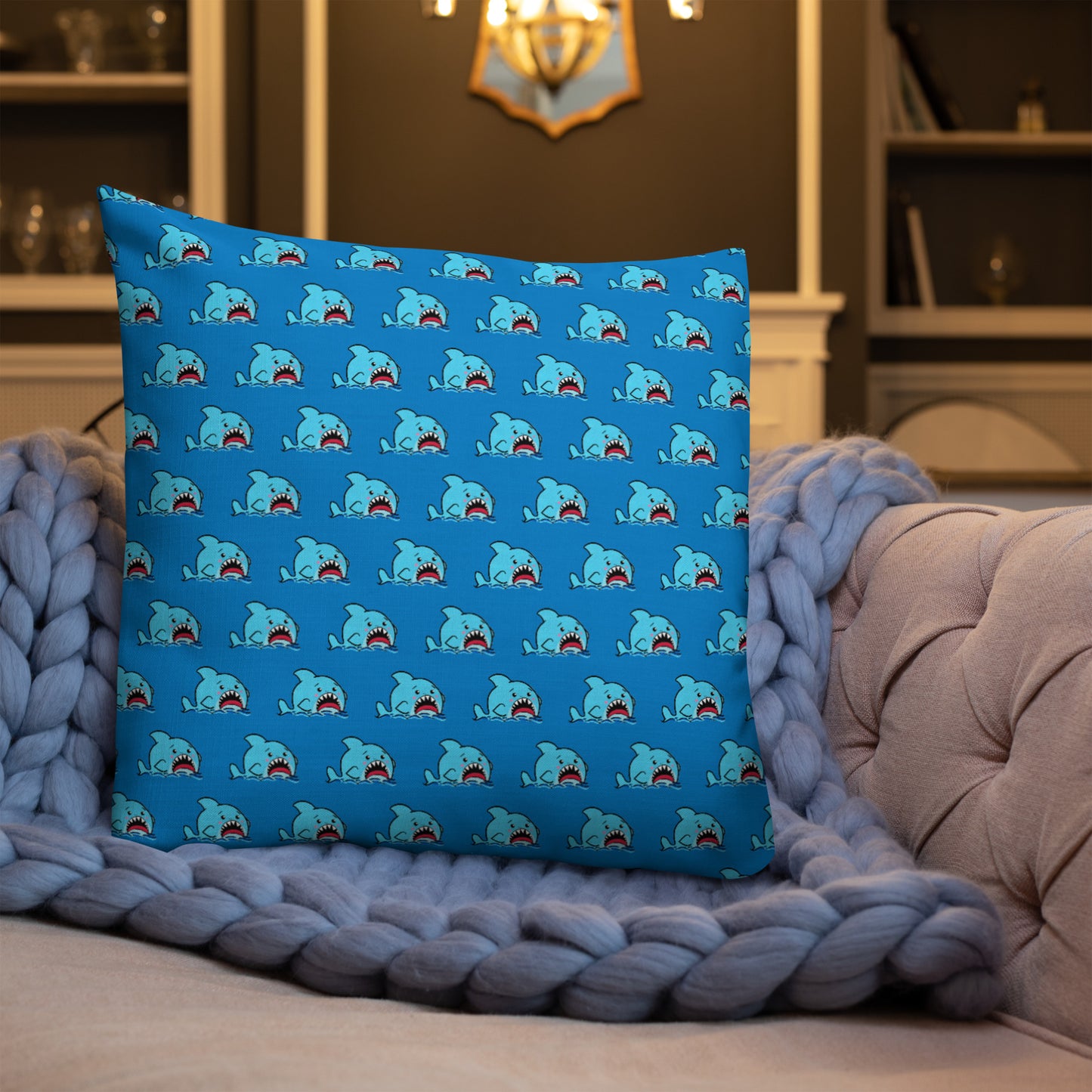 Anxious Shark Premium Pillow