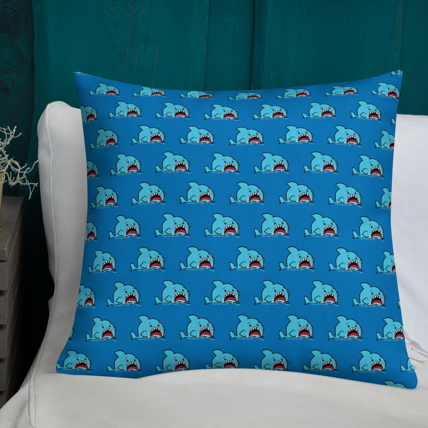 Anxious Shark Premium Pillow