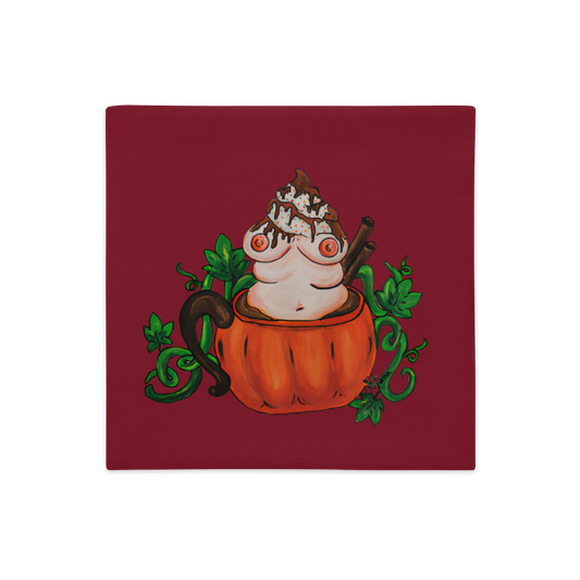 Pumpkin Spice and Everything Nice (burgundy) - Pillowcase