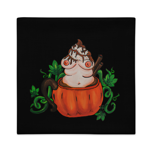 Pumpkin Spice and Everything Nice (black) -Pillowcase