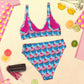 "Sweet Cupcake" (with nipple cherry) High-Waisted Bikini