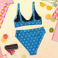 Anxious Shark- high-waisted bikini