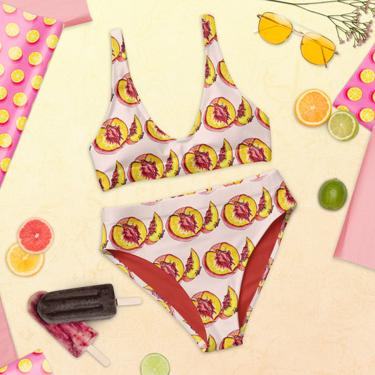 "The Perfect Peach"- Peach Vulva High Waisted Bikini
