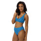 Anxious Shark- high-waisted bikini