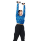 Anxious Shark- Recycled long-sleeve crop top