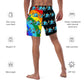Anxious Shark Rainbow Pride Flag- Swim Trunks