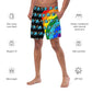 Anxious Shark Rainbow Pride Flag- Swim Trunks