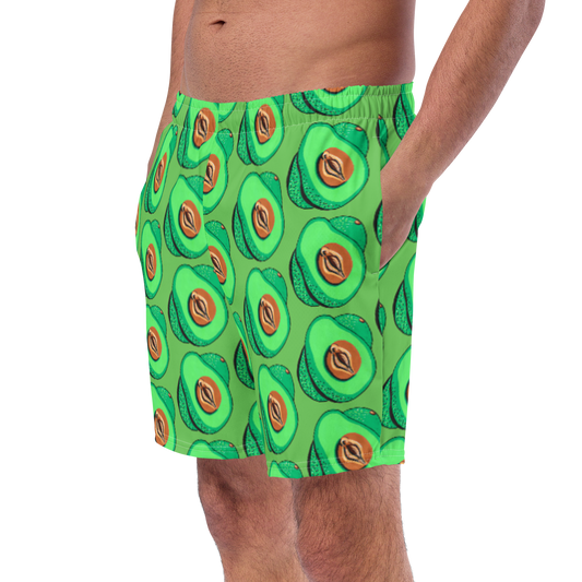 Avocado Vulva- Men's swim trunks