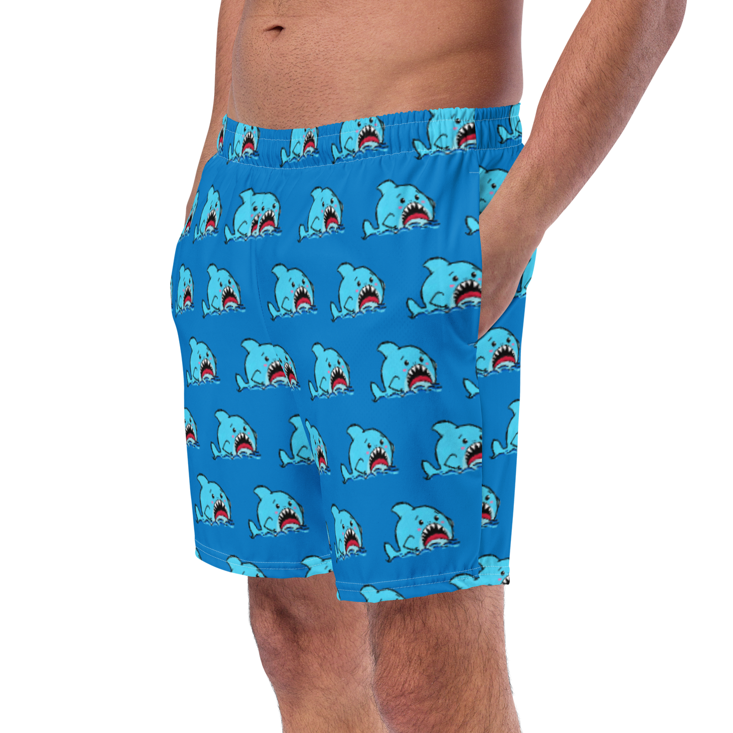Anxious Shark- Swim trunks