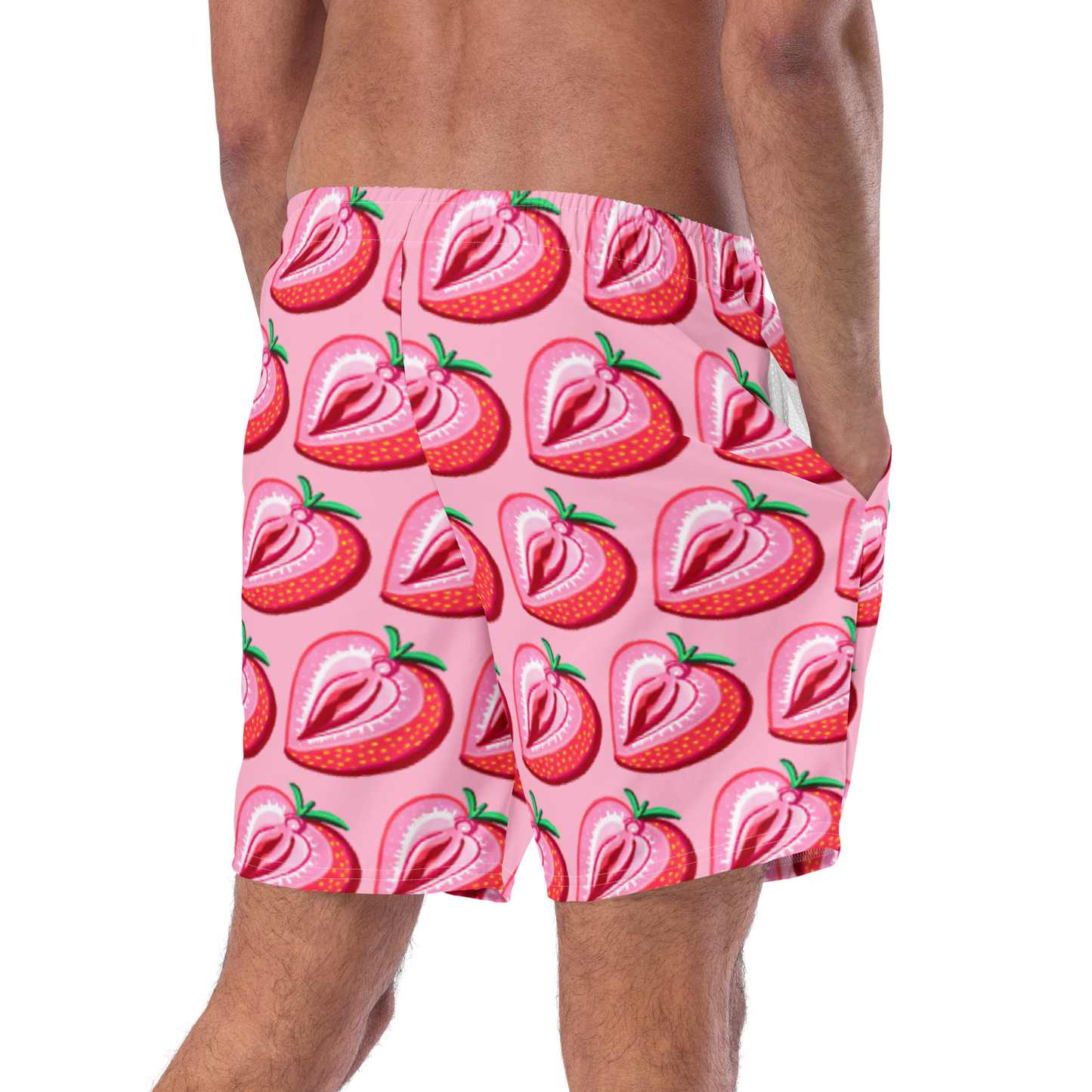 Strawberry Vulva- Men's swim trunks
