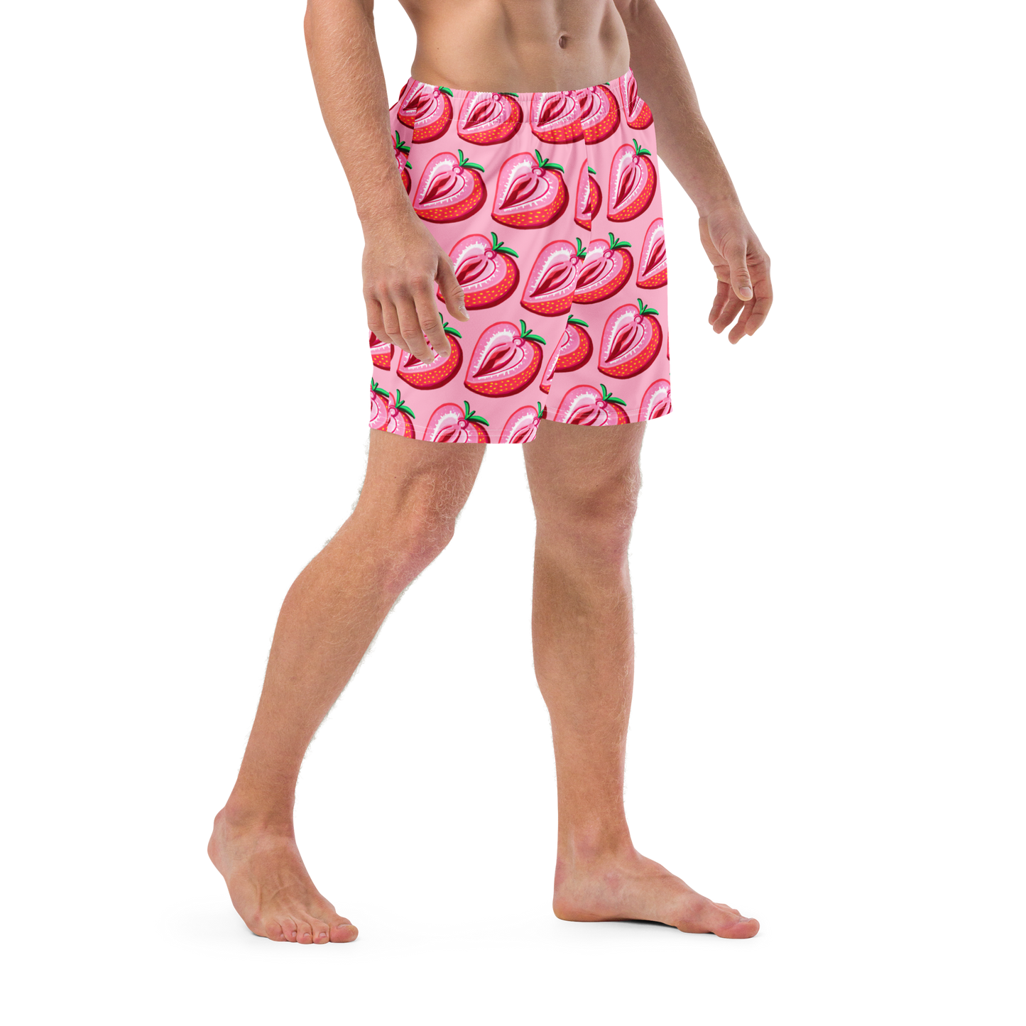 Strawberry Vulva- Men's swim trunks