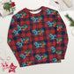 Holiday Sharks Ugly Christmas Sweater- Time to Wrap the Gifts! (Genderless sweatshirt)