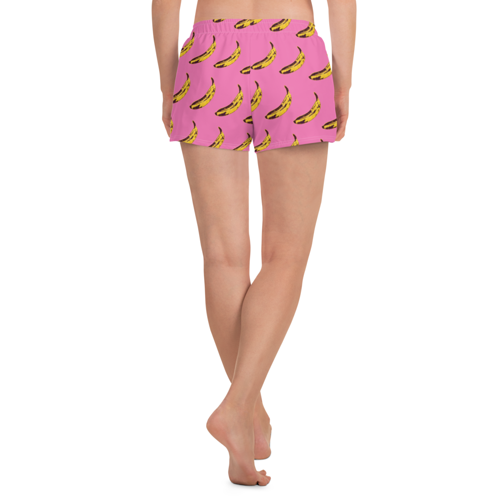 Pink Banana- Femme Athletic Short Shorts
