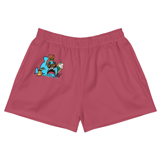 Basic Shark- Femme Athletic Short Shorts (pink)